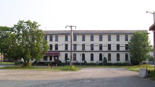 364 Argyle Street (former Palmer-McLellan Factory) view of façade; City of Fredericton