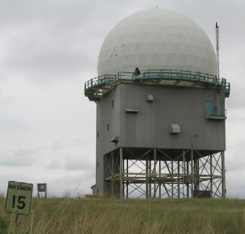 Western Elevation of the Alsask Radar Dome, 2004.; Government of Saskatchewan, Michael Thome, 2004