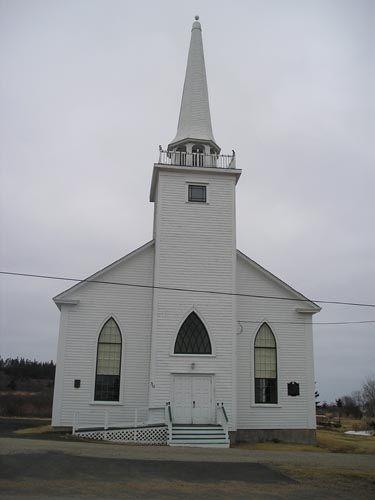 Front elevation, Westport United Baptist Church, Westport, 2004.; Heritage Division, Nova Scotia Department of Tourism, Culture and Heritage, 2004