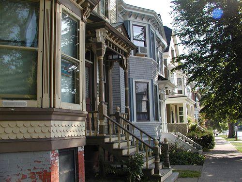 5721 - 5765 Inglis Street, view towards South Park Street, Halifax, Nova Scotia, 2005.; Heritage Division, NS Dept. of Tourism, Culture and Heritage 2005.
