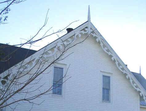 Gingerbread trim on The Cedars, 2004.; Village of Rexton