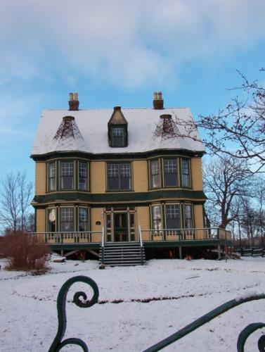 Exterior view of The Maples, Harbour Grace.  Photo taken winter, 2005.; HFNL 2005