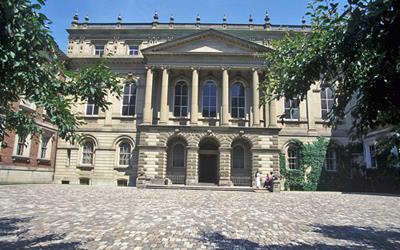 General view of Osgoode Hall showing the sculptural treatment of the facades, 1993.; Parks Canada Agency / Agence Parcs Canada, J Butterill, 1993.