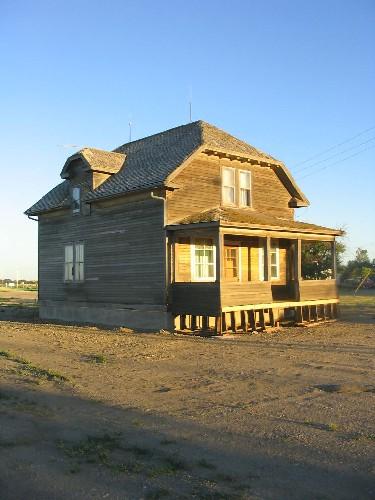 View northwest at front and southeast elevations, 2005.; Government of Saskatchewan, Marvin Thomas, 2005.