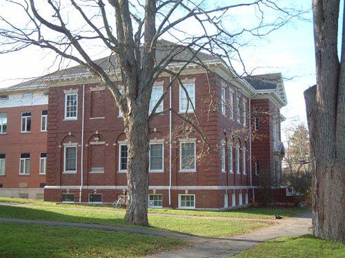 West elevation, Carnegie Hall, Wolfville, NS, 2005.; Heritage Division, NS Dept. of Tourism, Culture and Heritage, 2005