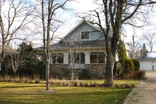 Primary elevation, from the west, of the Orange Clark House, Stonewall, 2005; Historic Resources Branch, Manitoba Culture, Heritage and Tourism, 2005