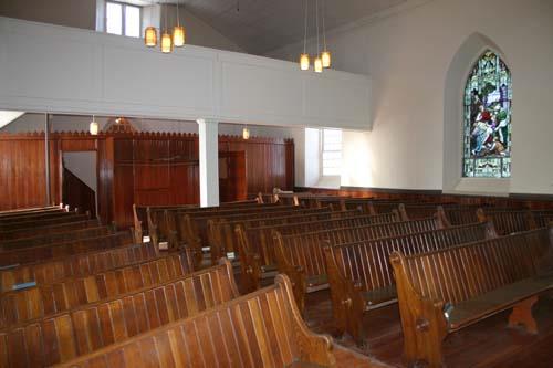 Interior view of Kildonan Presbyterian Church, Winnipeg, 2005; Historic Resources Branch, Manitoba Culture, Heritage and Tourism, 2005