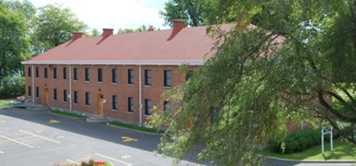 Corner view of Gallisonnière Block / Supply; Musée du Fort Saint-Jean | Fort Saint-Jean Museum