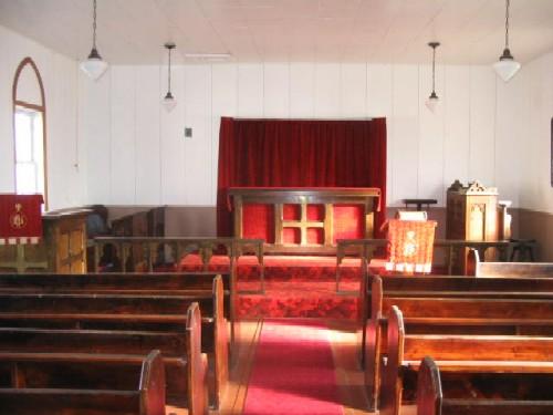 The Sanctuary and a portion of the Nave of St. Alban's Anglican Church; Government of Saskatchewan, Michael Thome, 2005.
