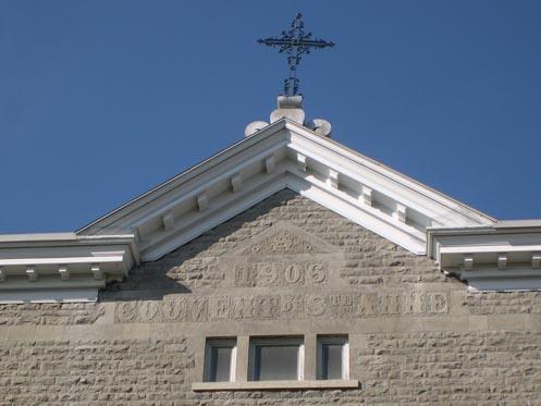 Détail du couvent des soeurs de Sainte-Anne; Ministère de la Culture et des Communications, Jean-François Rodrigue, 2004