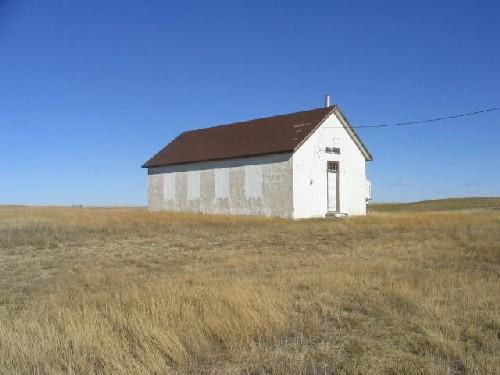 View northeast at front and west elevations, 2005.; Government of Saskatchewan, Marvin Thomas, 2005.