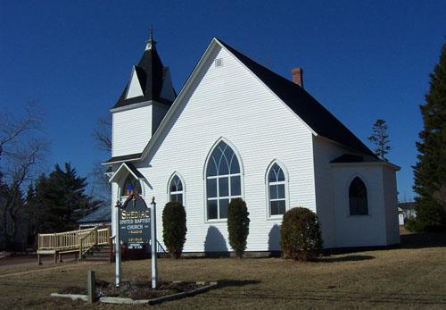 view from the road; Town of Shediac