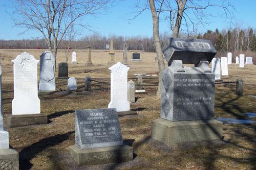 view of part of the cemetery; Town of Shediac
