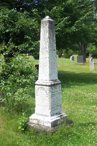 Captain Friar's tombstone; Town of Shediac
