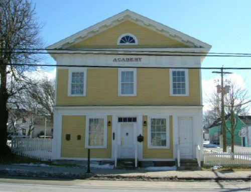 Facade of the Old Yarmouth Academy, Yarmouth, NS, 2006.; Heritage Division, NS Dept. of Tourism, Culture & Heritage, 2006