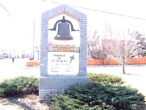 Old Saint-Jacques Church Bell Monument.; Town of Edmunston