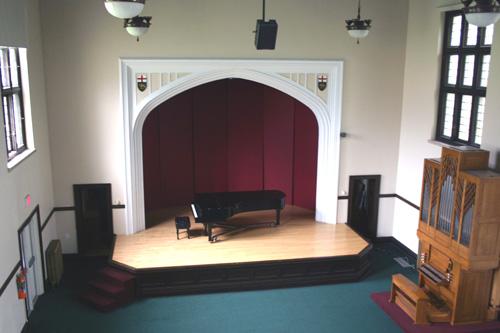 Interior view of the auditorium of the School for the Deaf, Winnipeg, 2005; Historic Resources Branch, Manitoba Culture, Heritage and Tourism, 2005