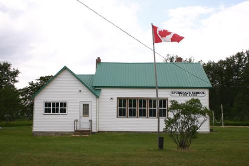 East elevation of Spurgrave School, Carrick, 2004; Historic Resources Branch, Manitoba Culture, Heritage, Tourism and Sport, 2004