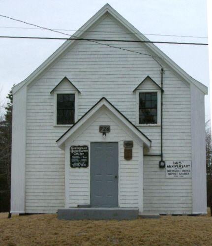 The front elevation of the Greenville African Baptist Church, Greenville, Yarmouth County, NS, 2006.; Heritage Division, NS Dept. of Tourism, Culture & Heritage, 2006