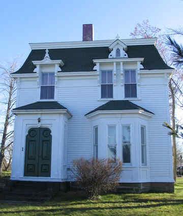 The north face of the Brait House - 2004.; Village of Rexton
