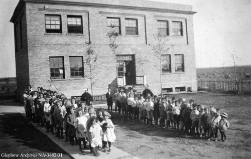 View of the laundry building at the Lacombe Home site, Calgary (circa 1918); Glenbow Archives, NA-3482-31
