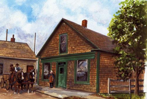 Sackville Harness Shop in earlier days; Town of Sackville