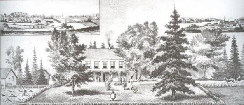 Showing south elevation; Meacham's Illustrated Historical Atlas, 1880