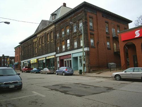 Wood Block from Bridge Street; Town of Sackville