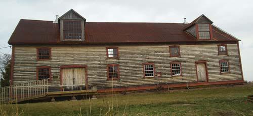 Large door on front for loading of wagons; Town of Sackville 