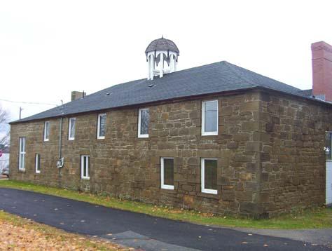 Marine Hospital, rear wall and side walls, 2005; City of Miramichi