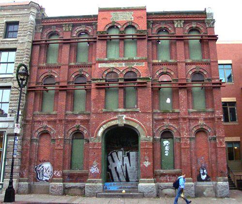 Front façade of the National Film Board Building, Halifax, NS, 2004.; HRM, Heritage Property Program, 2004.