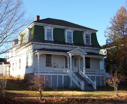 Brander House, front and side elevation, 2005.; City of Miramichi