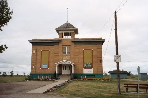 Front elevation, showing surrounding landscaped space, 2005.; Christine Kulyk, 2005