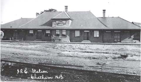 ICR Station in Chatham, c.1913; PANB