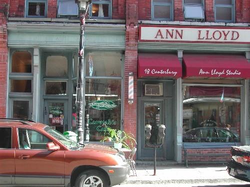 This photograph shows the three entrances, the storefront cornice and the supporting pilasters, 2004; City of Saint John