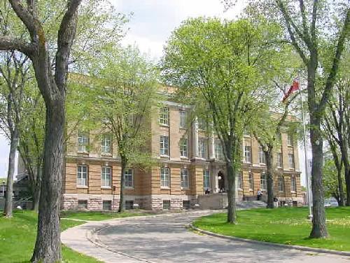 Looking north-east from Queen Street East; City of Sault Ste. Marie