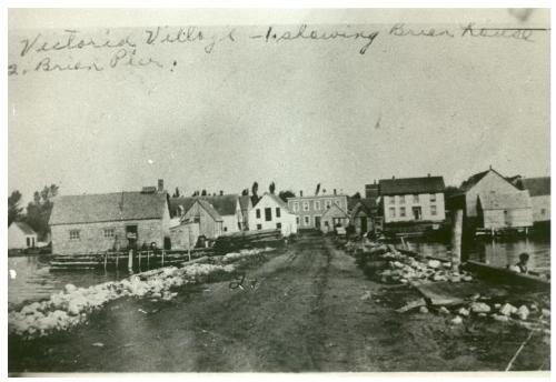 Showing south elevation - Eureka House is second from right; Lighthouse Museum Collection