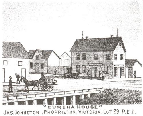 Engraving of hotel; Meacham's Illustrated Historical Atlas of PEI, 1880