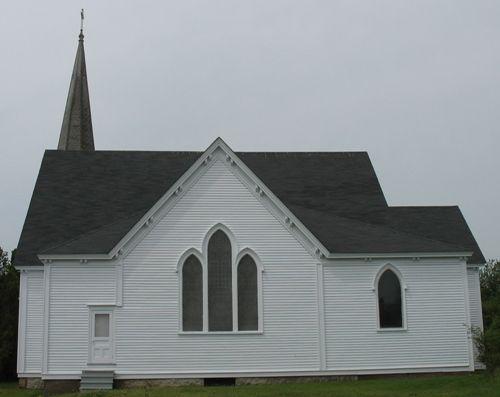 Side elevation (Eastern), St. Matthew's Evangelical Lutheran Church, Rose Bay, Lunenburg County, Nova Scotia, 2006.; Heritage Division, Nova Scotia Department of Tourism, Culture and Heritage, 2006.