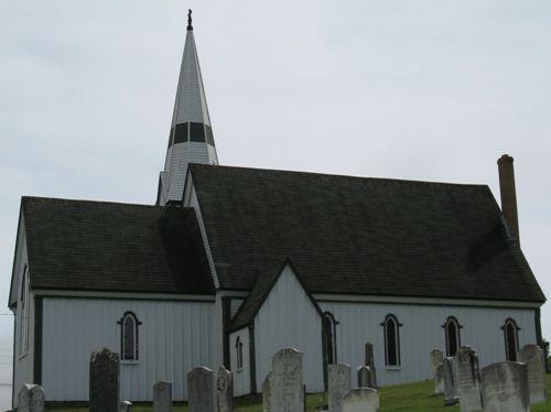 Rear elevation of Christ Church Anglican Church of Canada, Maitland, Lunenburg County, Nova Scotia, 2006.; Heritage Division, Nova Scotia Department of Tourism, Culture and Heritage, 2006.