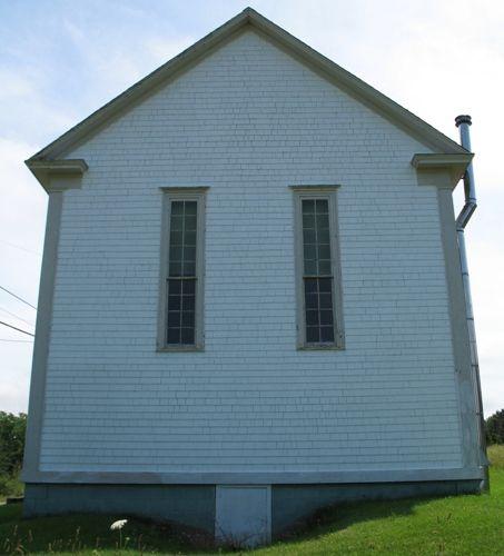 Rear elevation, Saint Mark's Evangelical Lutheran Church, Middle New Cornwall, Lunenburg County, Nova Scotia, 2006.; Heritage Division, Nova Scotia Department of Tourism, Culture and Heritage, 2006.