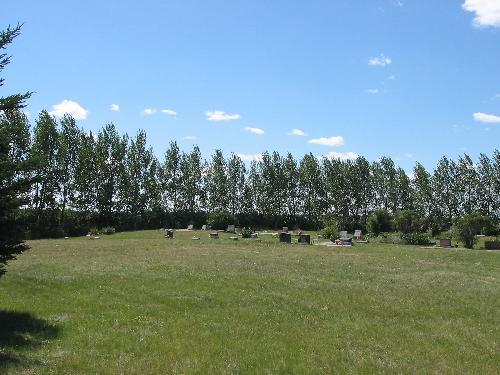 View from church of cemetery and landscaped grounds, 2005.; Kyle Zelmer, 2005