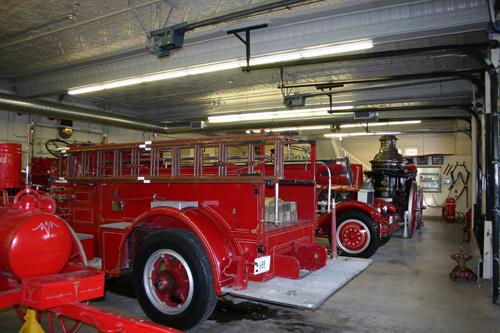 Interior view of Fire Hall No. 3, Winnipeg, 2006; Historic Resources Branch, Manitoba Culture, Heritage, Tourism and Sport, 2006