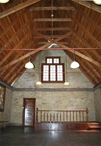 Interior view of the Clayburn Church; Donald Luxton and Associates, 2005