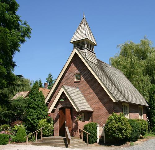 Exterior view of the Clayburn Church; Donald Luxton and Associates, 2005