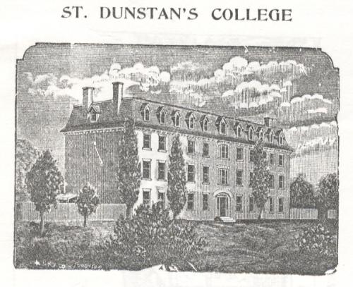 Showing south west elevation; Engraving