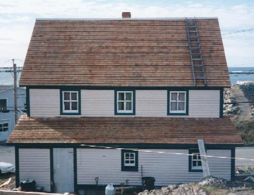 Rear view of William Ellis Saint House, Bonavista, NL, circa 1996; HFNL 2006