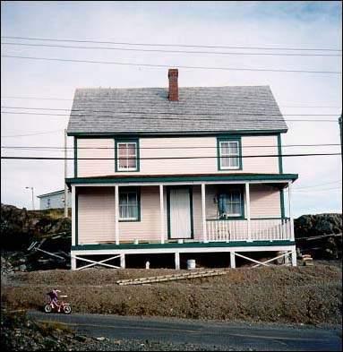 Exterior facade view of William Ellis Saint House, Bonavista, NL, circa 1996; HFNL 2006