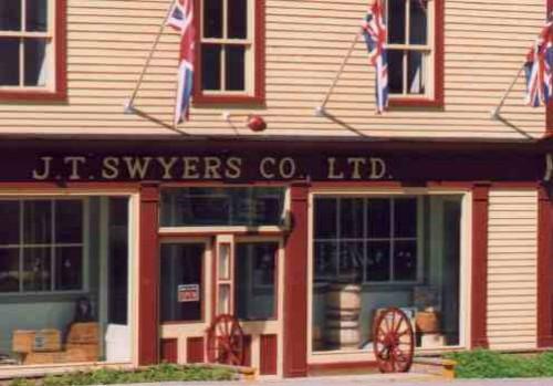 Storefront view, Templeman/Swyers General Store, 42 Campbell Street, Bonavista, NL, circa 1999; Durdle's Newfoundland Den 2006
