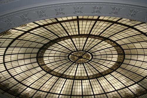 View of the dome over the banking hall of the Bank of Commerce, Winnipeg, 2006; Historic Resources Branch, Manitoba Culture, Heritage and Tourism 2006